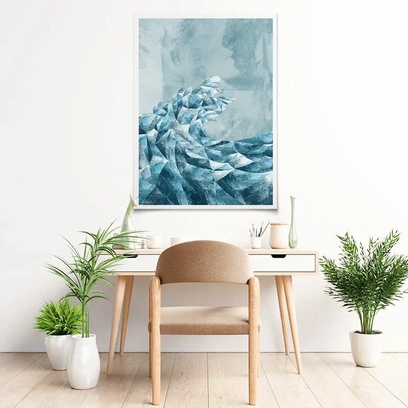 Ocean Geometric Art Print Ocean Geometric Art Print wall art product Sarah Manovski