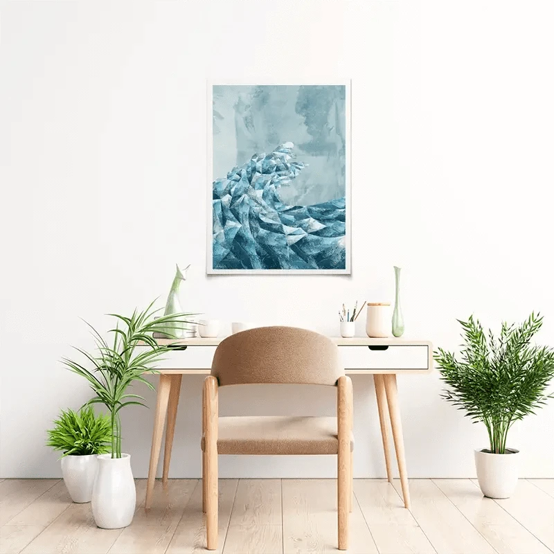 Ocean Geometric Art Print Ocean Geometric Art Print wall art product Sarah Manovski