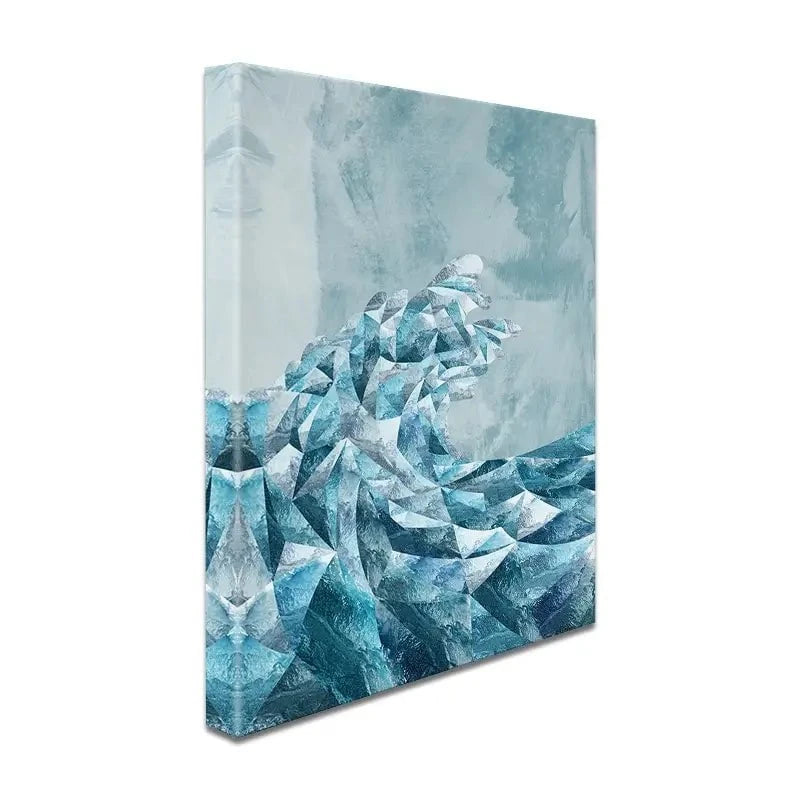 Ocean Geometric Canvas Print Ocean Geometric Canvas Print wall art product Sarah Manovski