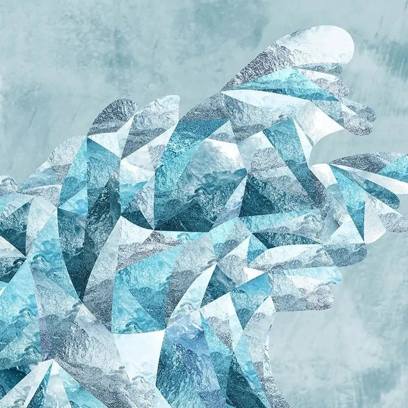 Ocean Geometric Canvas Print Ocean Geometric Canvas Print wall art product Sarah Manovski