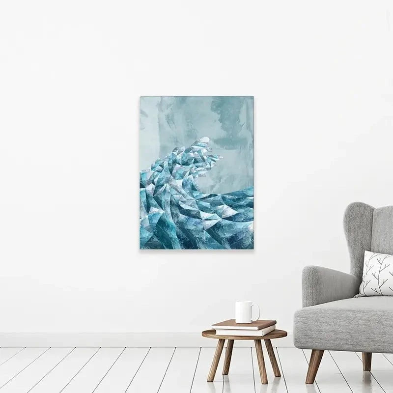Ocean Geometric Canvas Print Ocean Geometric Canvas Print wall art product Sarah Manovski