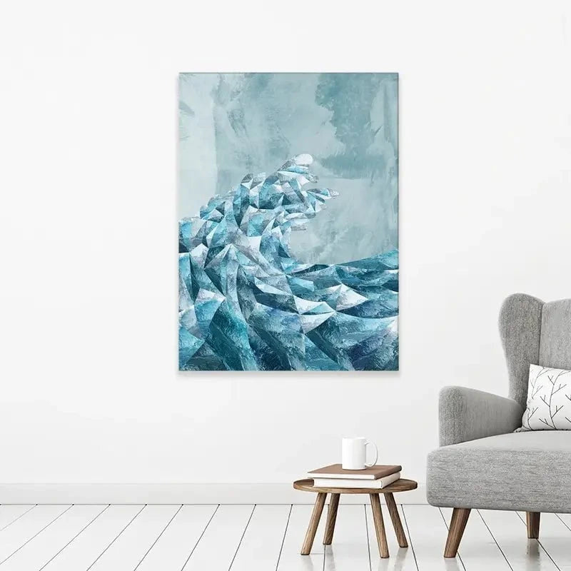 Ocean Geometric Canvas Print Ocean Geometric Canvas Print wall art product Sarah Manovski