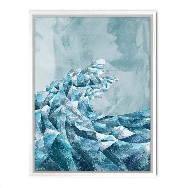 Ocean Geometric Canvas Print Ocean Geometric Canvas Print wall art product Sarah Manovski