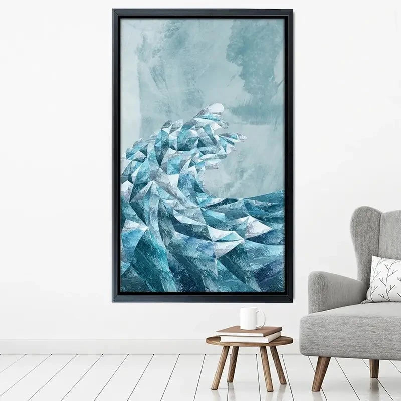 Ocean Geometric Canvas Print Ocean Geometric Canvas Print wall art product Sarah Manovski