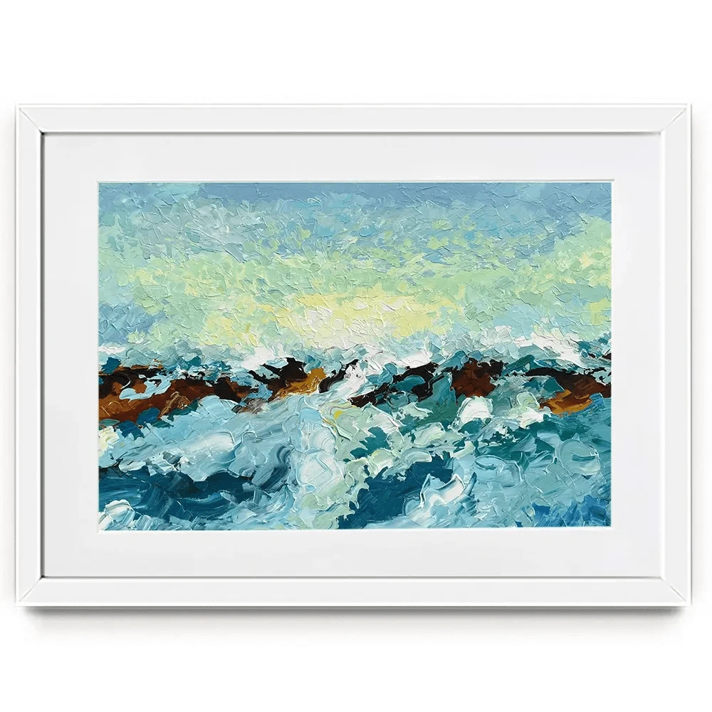 Ocean Waves Framed Art Print Ocean Waves Framed Art Print wall art product Olga Tkachyk