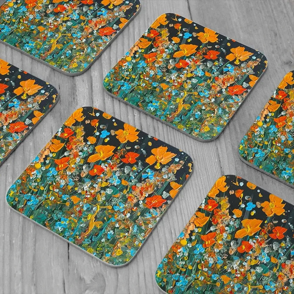 October Night Coaster Set October Night Coaster Set wall art product Charlotte Anna Reed