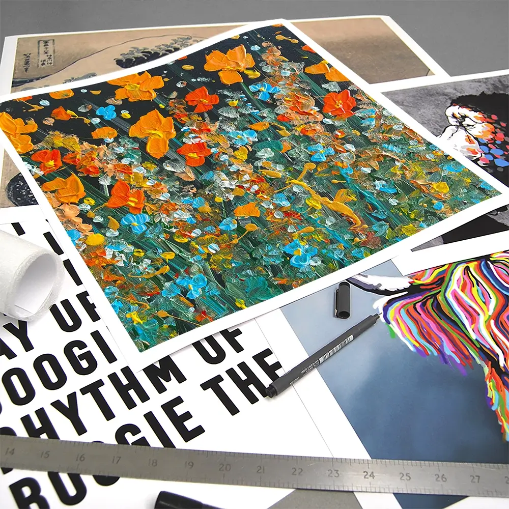 October Night Square Art Print October Night Square Art Print wall art product Charlotte Anna Reed