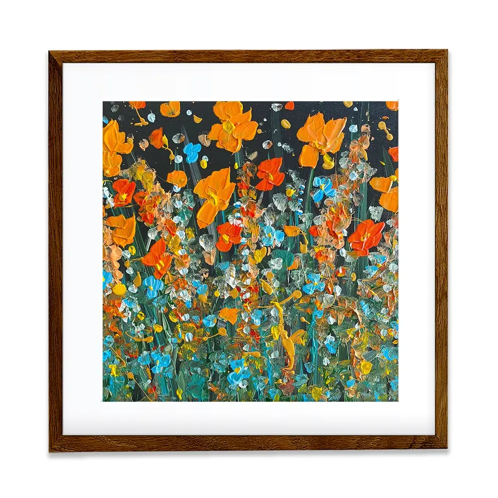 October Night Square Framed Art Print October Night Square Framed Art Print wall art product Charlotte Anna Reed