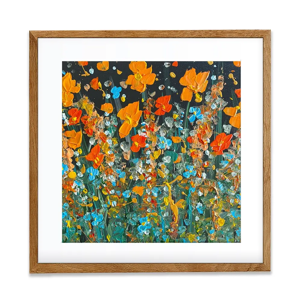October Night Square Framed Art Print October Night Square Framed Art Print wall art product Charlotte Anna Reed