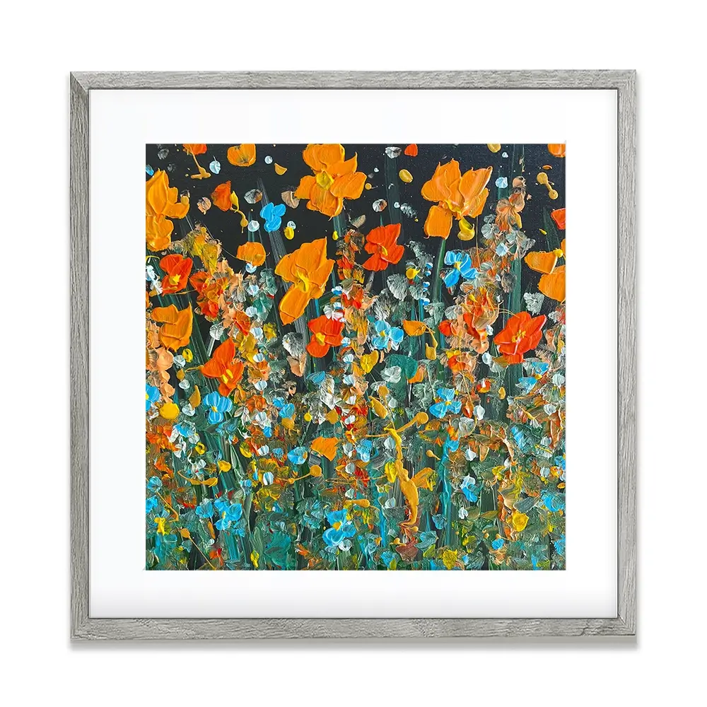 October Night Square Framed Art Print October Night Square Framed Art Print wall art product Charlotte Anna Reed