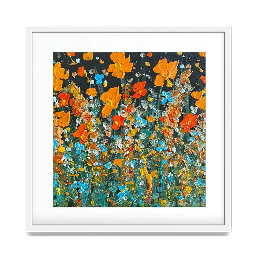 October Night Square Framed Art Print October Night Square Framed Art Print wall art product Charlotte Anna Reed