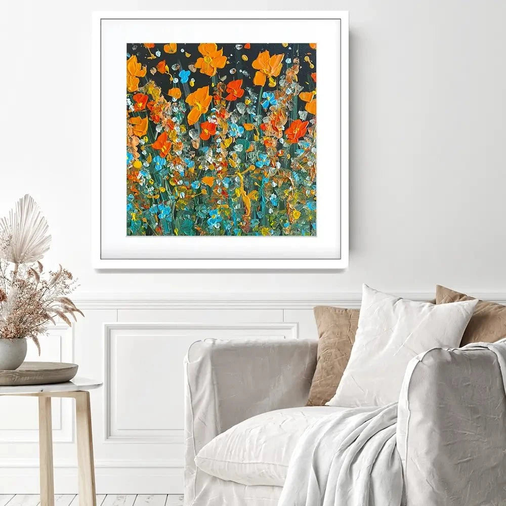 October Night Square Framed Art Print October Night Square Framed Art Print wall art product Charlotte Anna Reed