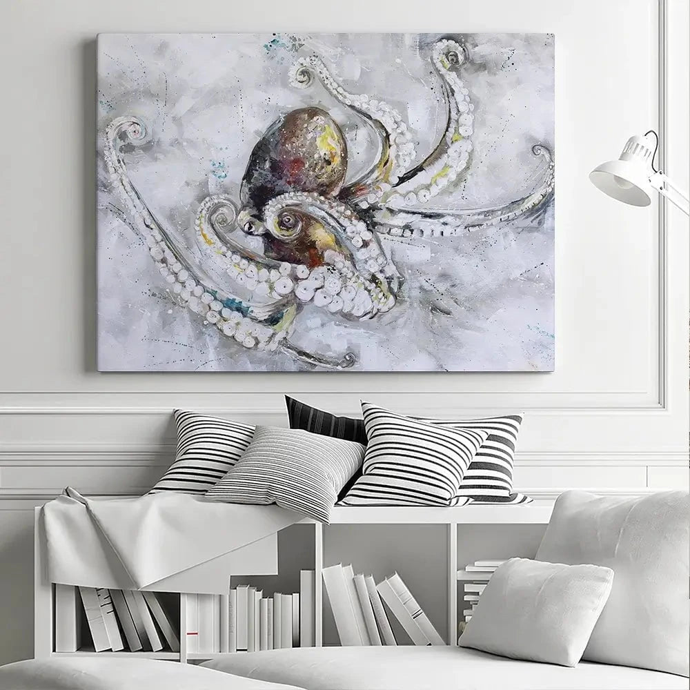 Octopus Canvas Print Octopus Canvas Print wall art product Nicola Jane Rowles