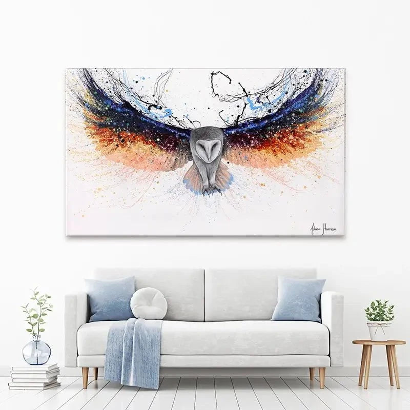 Omnipotent Owl Canvas Print Omnipotent Owl Canvas Print wall art product Ashvin Harrison