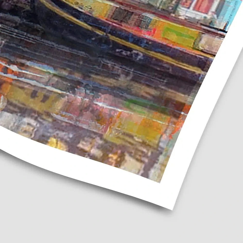 On The Amsterdam Canals Art Print On The Amsterdam Canals Art Print wall art product Studio Paint-Ing