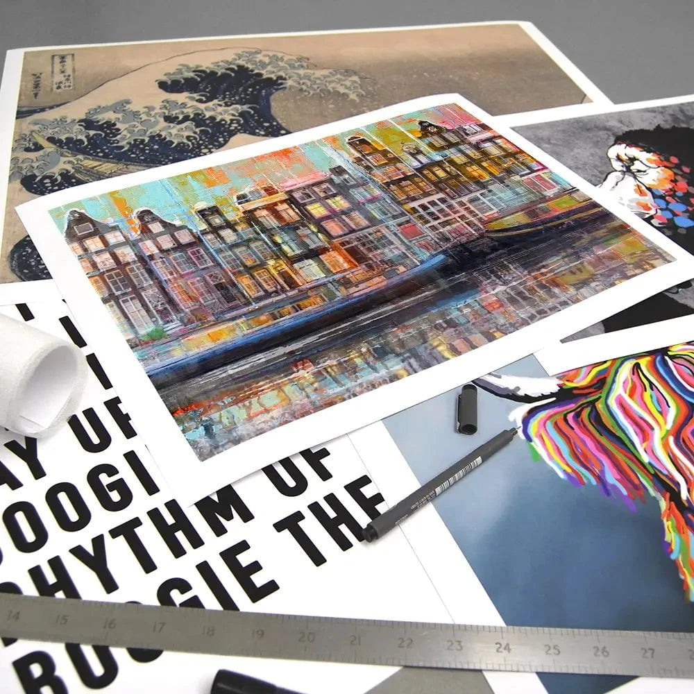 On The Amsterdam Canals Art Print On The Amsterdam Canals Art Print wall art product Studio Paint-Ing