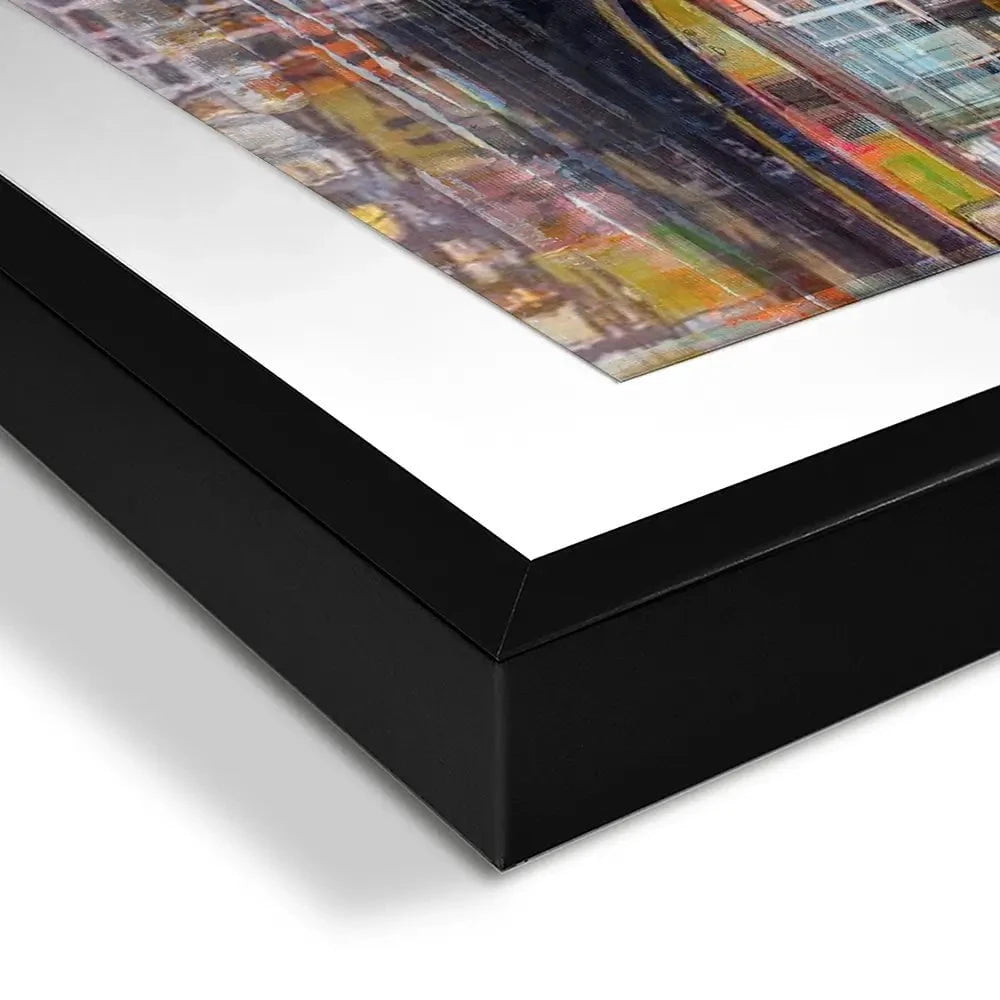 On The Amsterdam Canals Framed Art Print On The Amsterdam Canals Framed Art Print wall art product Studio Paint-Ing