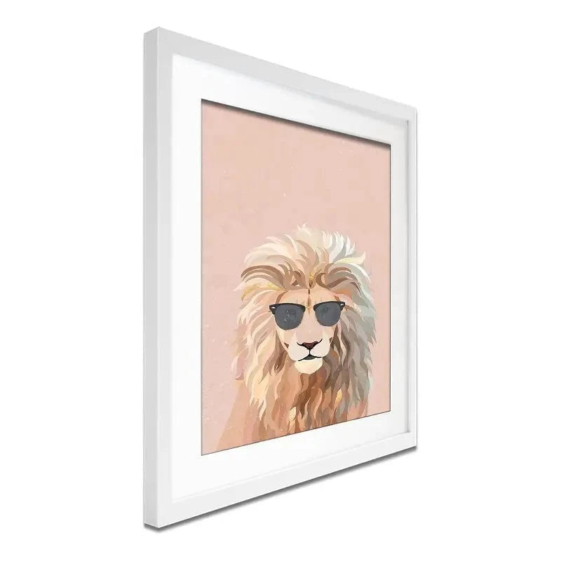 One Cool Cat Framed Art Print One Cool Cat Framed Art Print wall art product Sarah Manovski