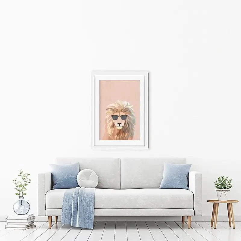 One Cool Cat Framed Art Print One Cool Cat Framed Art Print wall art product Sarah Manovski