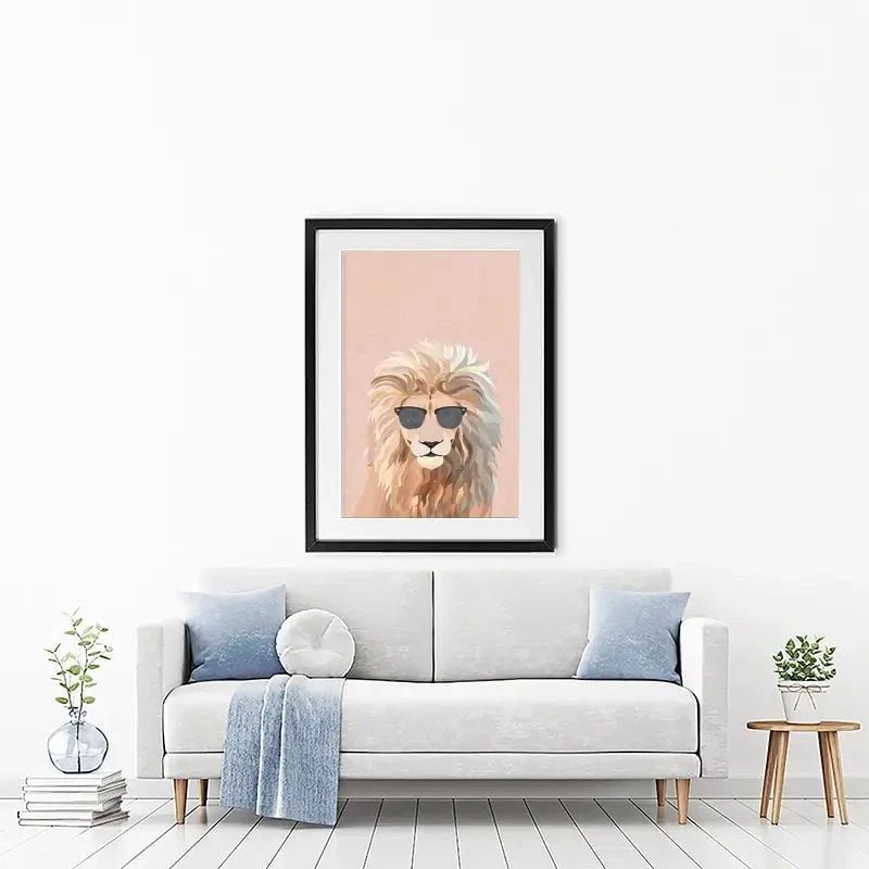 One Cool Cat Framed Art Print One Cool Cat Framed Art Print wall art product Sarah Manovski