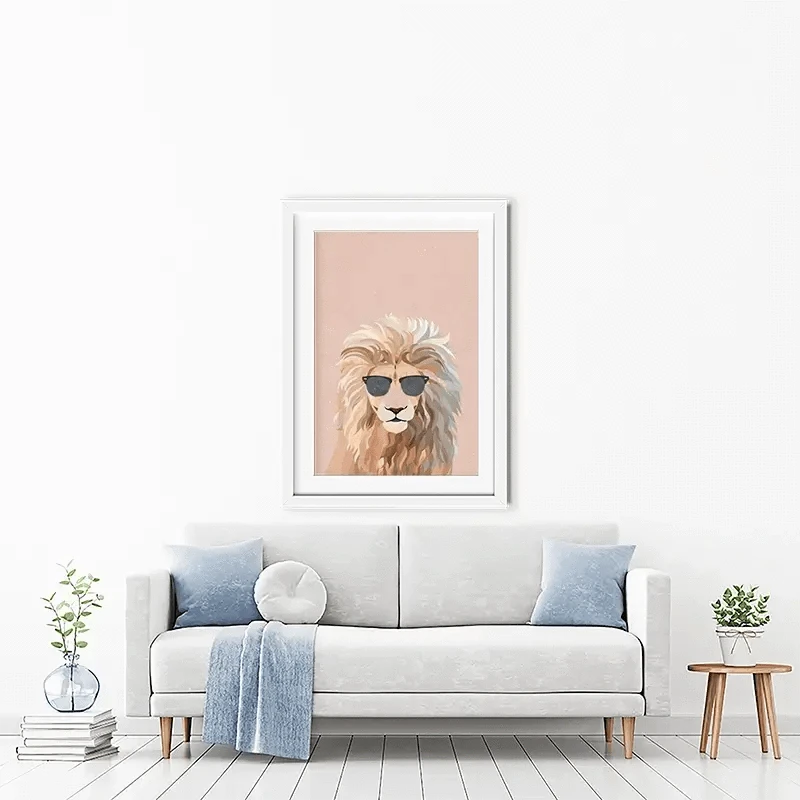 One Cool Cat Framed Art Print One Cool Cat Framed Art Print wall art product Sarah Manovski