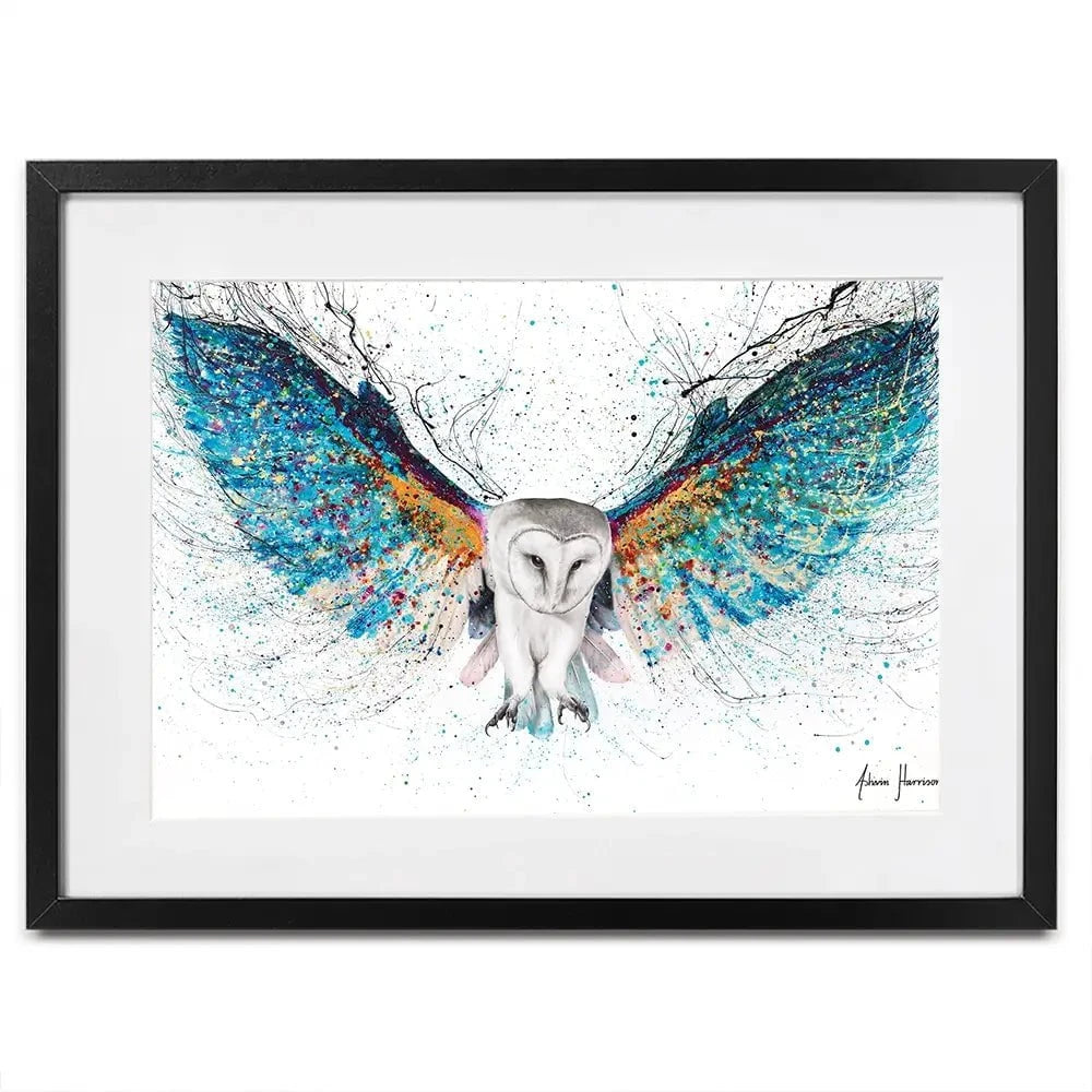 Opulent Night Owl Framed Art Print