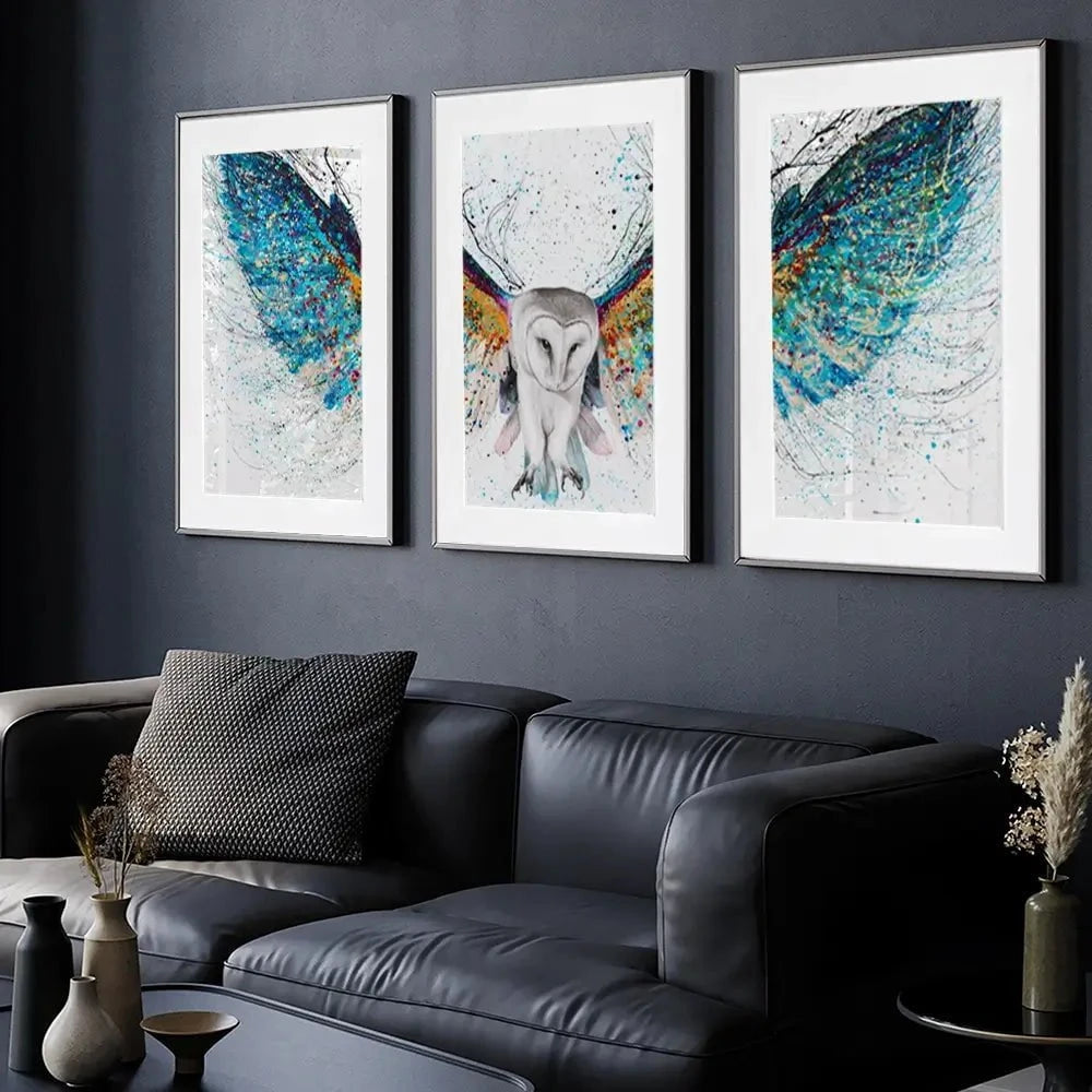 Opulent Night Owl Framed Art Print Trio Opulent Night Owl Framed Art Print Trio wall art product Ashvin Harrison