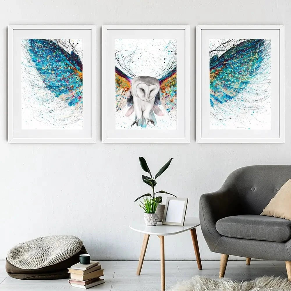 Opulent Night Owl Framed Art Print Trio Opulent Night Owl Framed Art Print Trio wall art product Ashvin Harrison