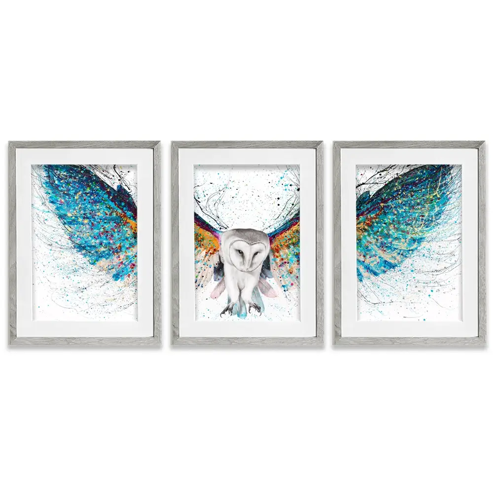 Opulent Night Owl Framed Art Print Trio Opulent Night Owl Framed Art Print Trio wall art product Ashvin Harrison