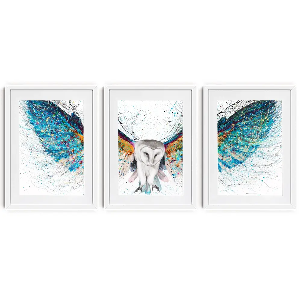 Opulent Night Owl Framed Art Print Trio Opulent Night Owl Framed Art Print Trio wall art product Ashvin Harrison
