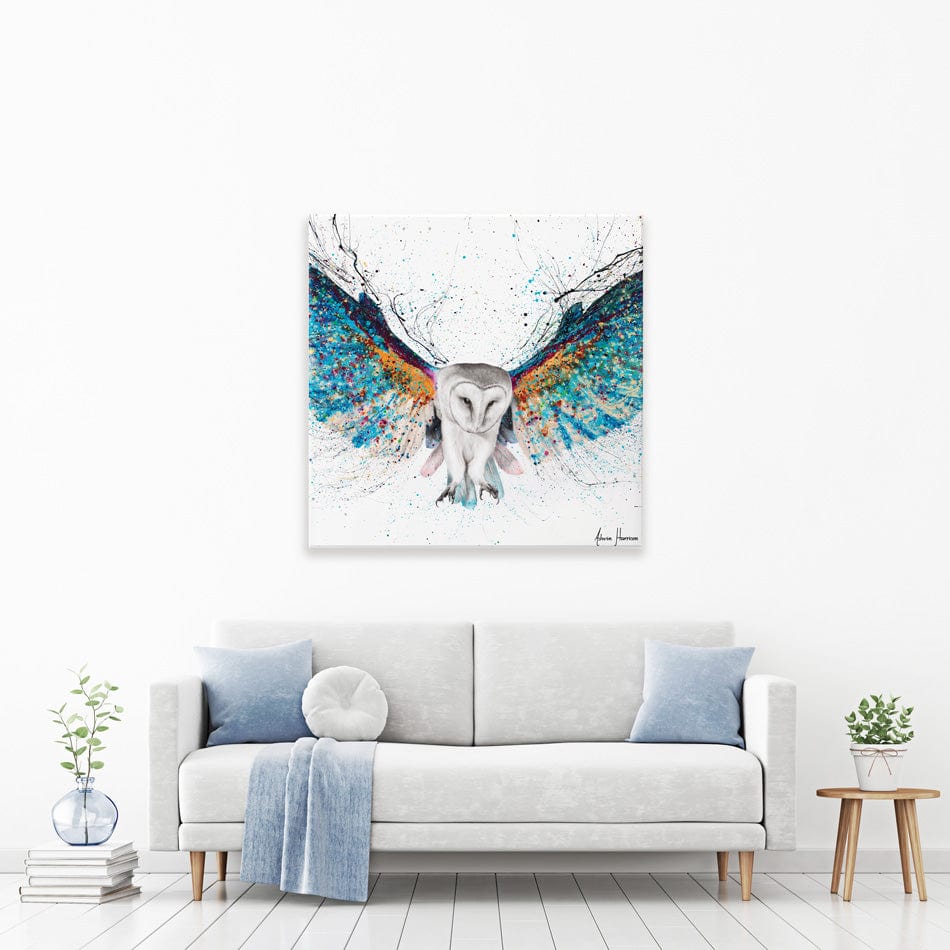 Opulent Night Owl Square Canvas Print wall art product Ashvin Harrison