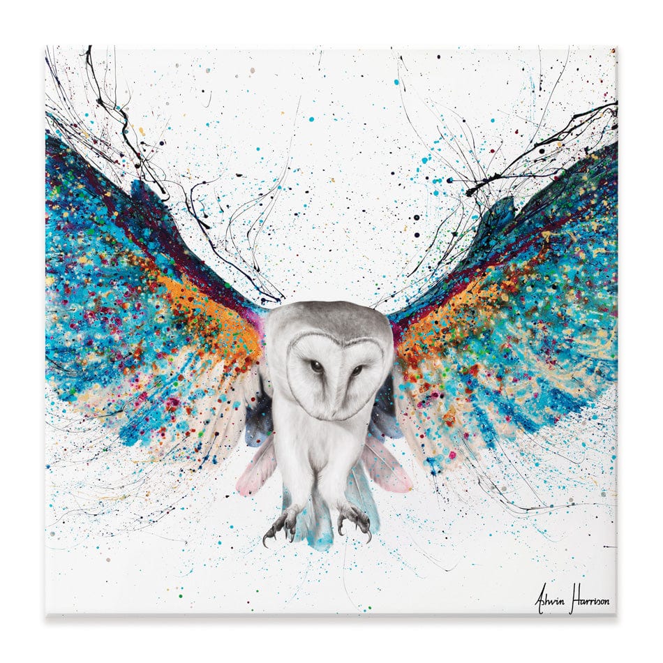 Opulent Night Owl Square Canvas Print wall art product Ashvin Harrison