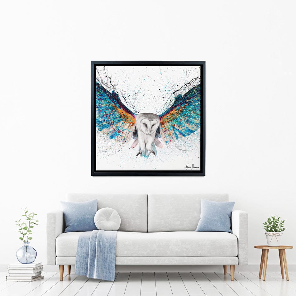 Opulent Night Owl Square Canvas Print wall art product Ashvin Harrison
