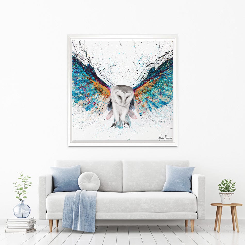 Opulent Night Owl Square Canvas Print wall art product Ashvin Harrison