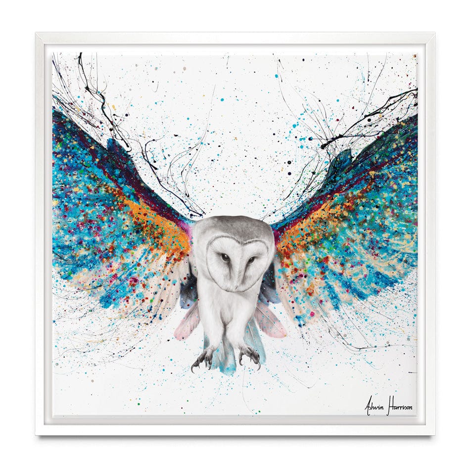 Opulent Night Owl Square Canvas Print wall art product Ashvin Harrison