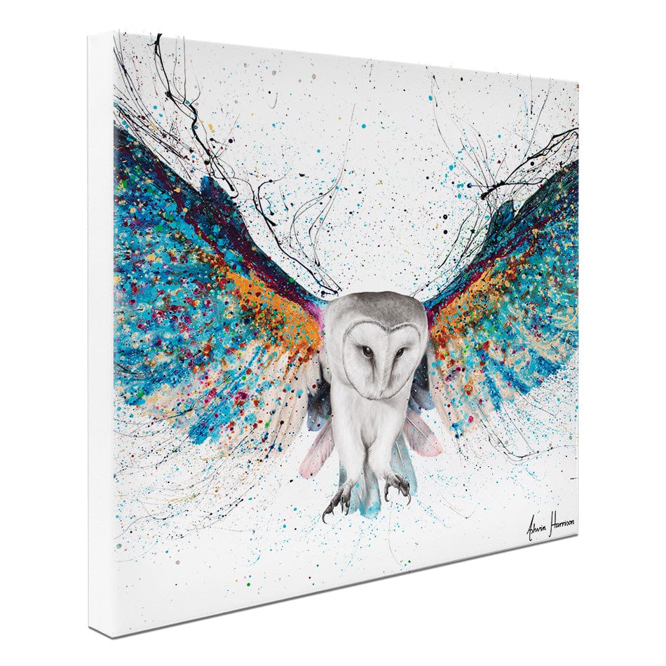 Opulent Night Owl Square Canvas Print wall art product Ashvin Harrison