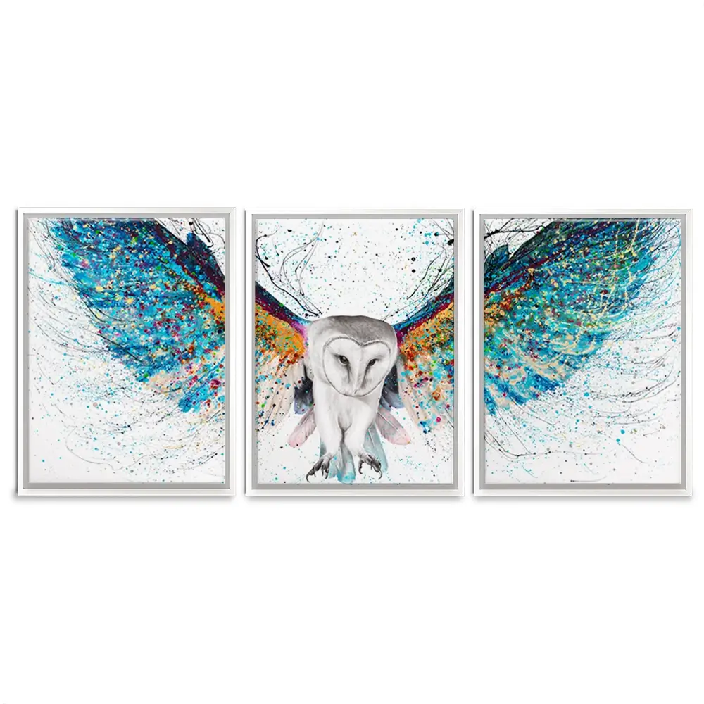 Opulent Night Owl Trio Canvas Print Opulent Night Owl Trio Canvas Print wall art product Ashvin Harrison