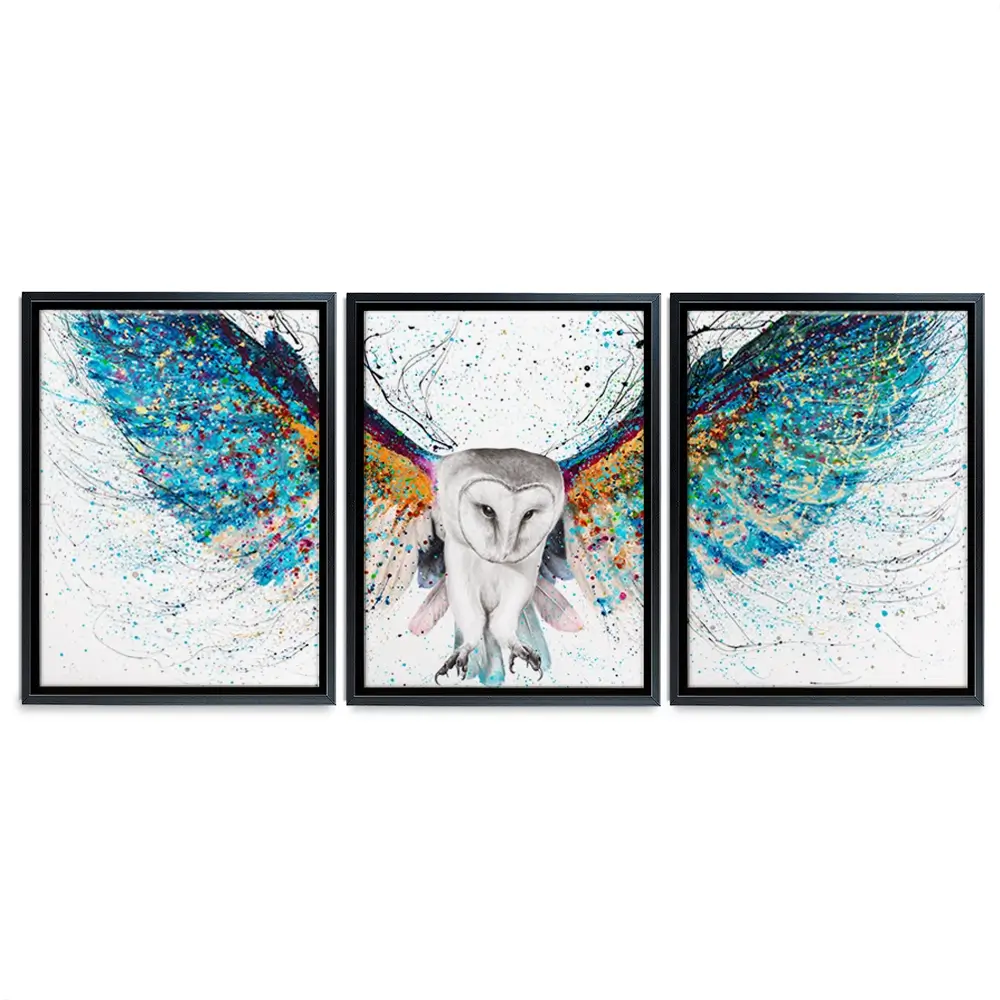 Opulent Night Owl Trio Canvas Print Opulent Night Owl Trio Canvas Print wall art product Ashvin Harrison