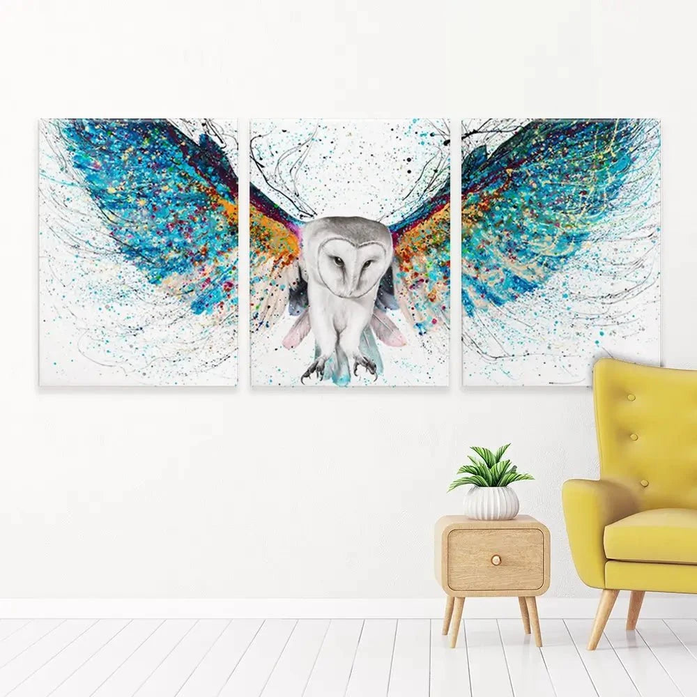 Opulent Night Owl Trio Canvas Print Opulent Night Owl Trio Canvas Print wall art product Ashvin Harrison