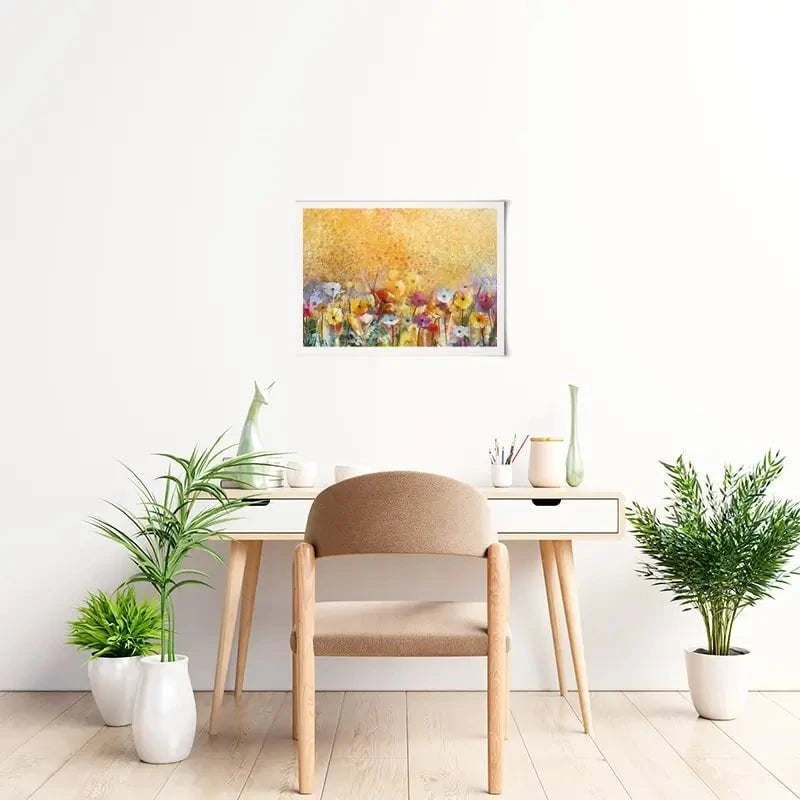 Orange Florals Art Print Orange Florals Art Print wall art product pluie_r / Shutterstock