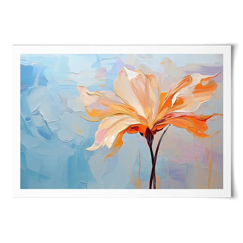 Orange Flower Art Print Orange Flower Art Print wall art product Art Print Shop