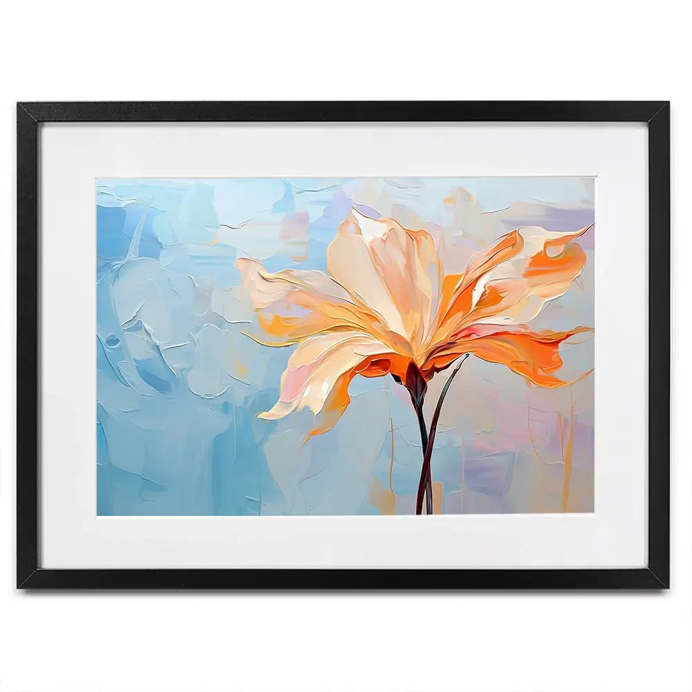 Orange Flower Framed Art Print Orange Flower Framed Art Print wall art product Art Print Shop