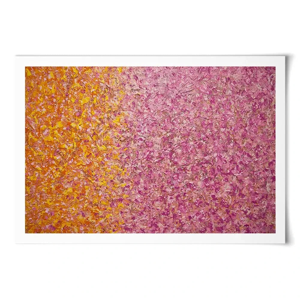 Orange Pink Abstract Art Print Orange Pink Abstract Art Print wall art product Osnat Tzadok