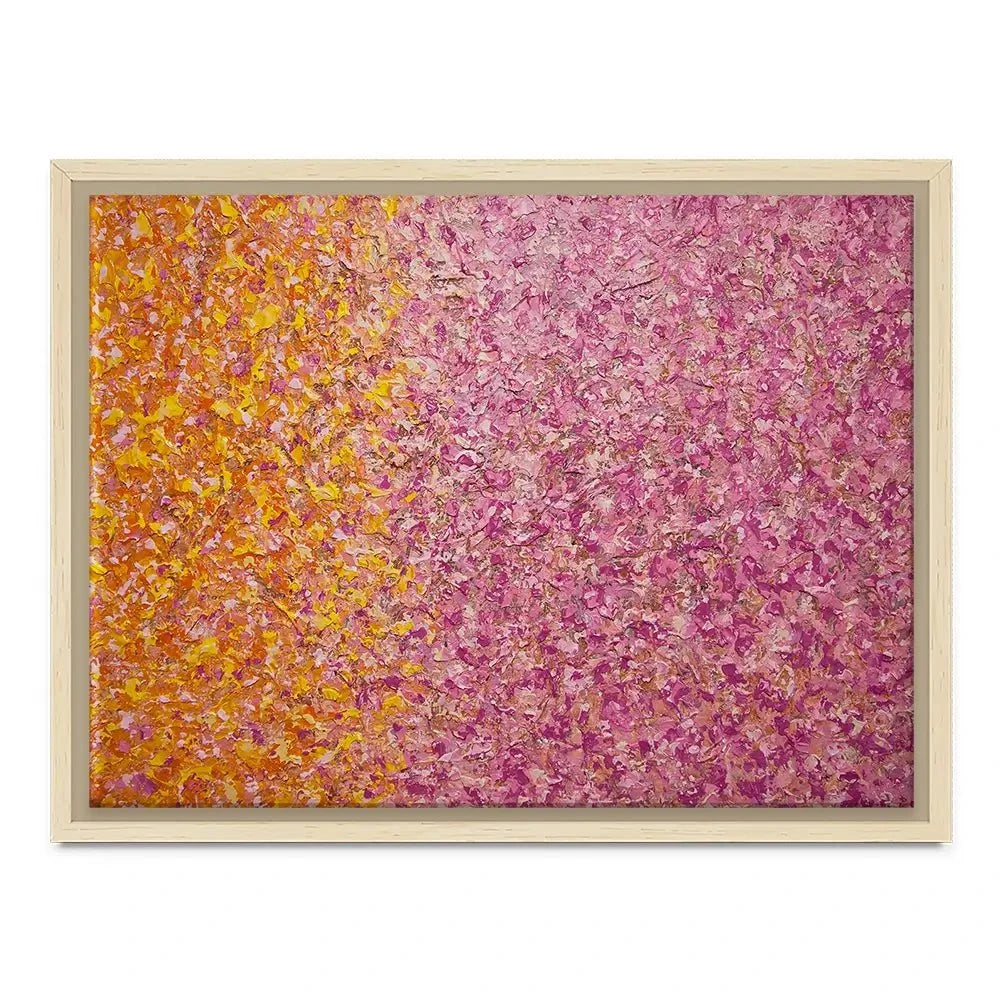 Orange Pink Abstract Canvas Print Orange Pink Abstract Canvas Print wall art product Osnat Tzadok