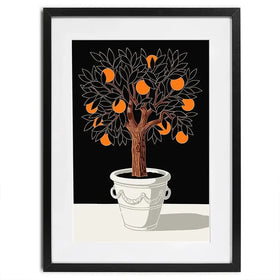 Orange Tree Framed Art Print Orange Tree Framed Art Print wall art product P & M Print Gallery