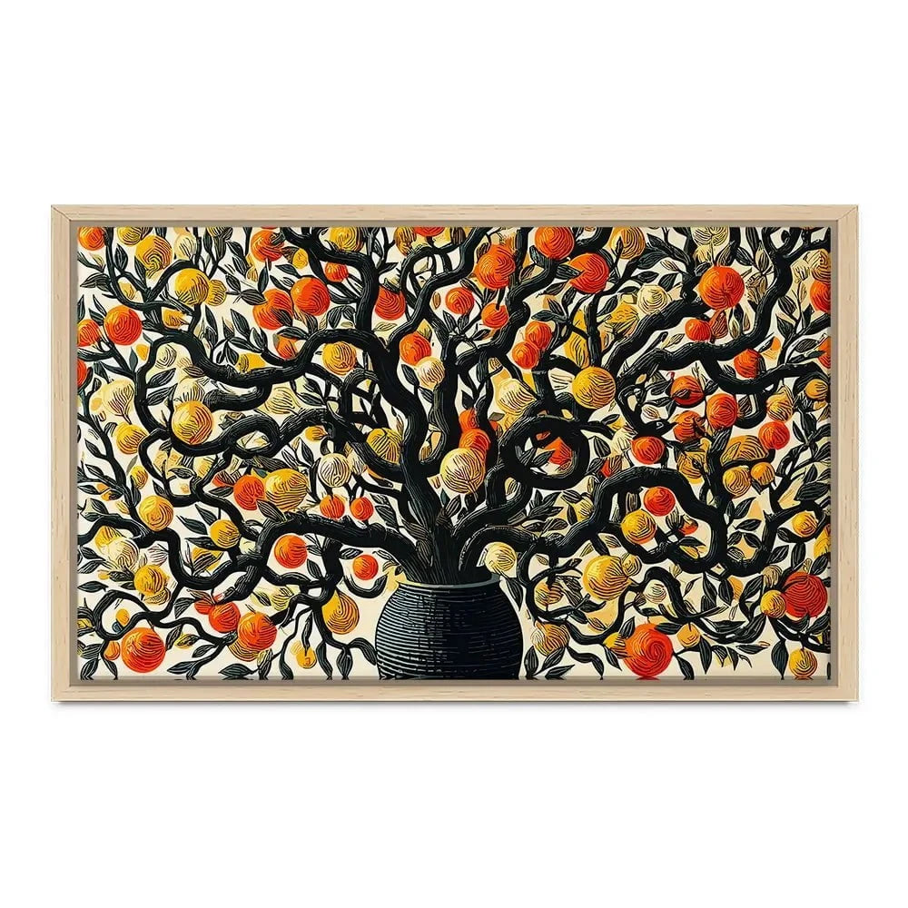 Orange Tree Oasis Canvas Print Orange Tree Oasis Canvas Print wall art product P & M Print Gallery