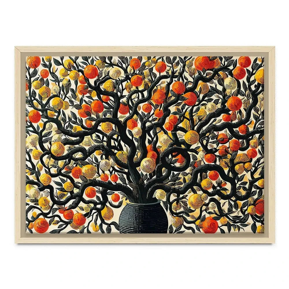 Orange Tree Oasis Canvas Print Orange Tree Oasis Canvas Print wall art product P & M Print Gallery