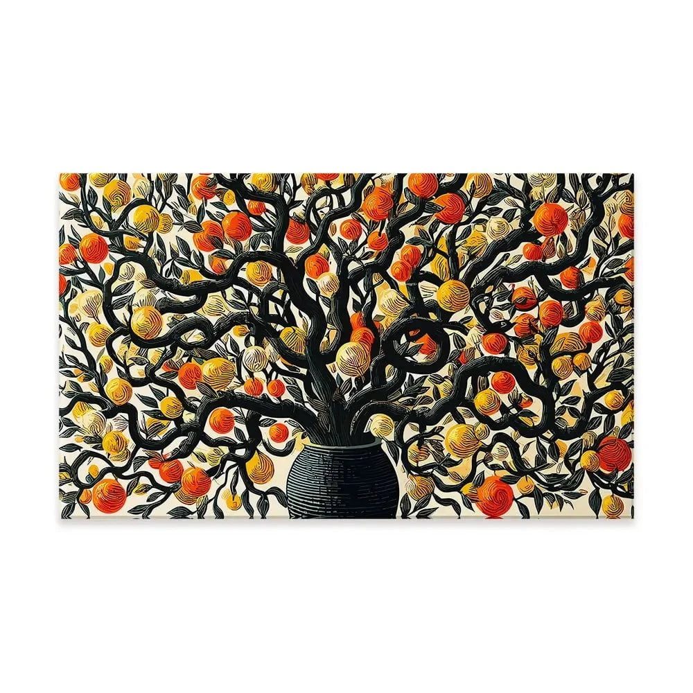 Orange Tree Oasis Canvas Print Orange Tree Oasis Canvas Print wall art product P & M Print Gallery