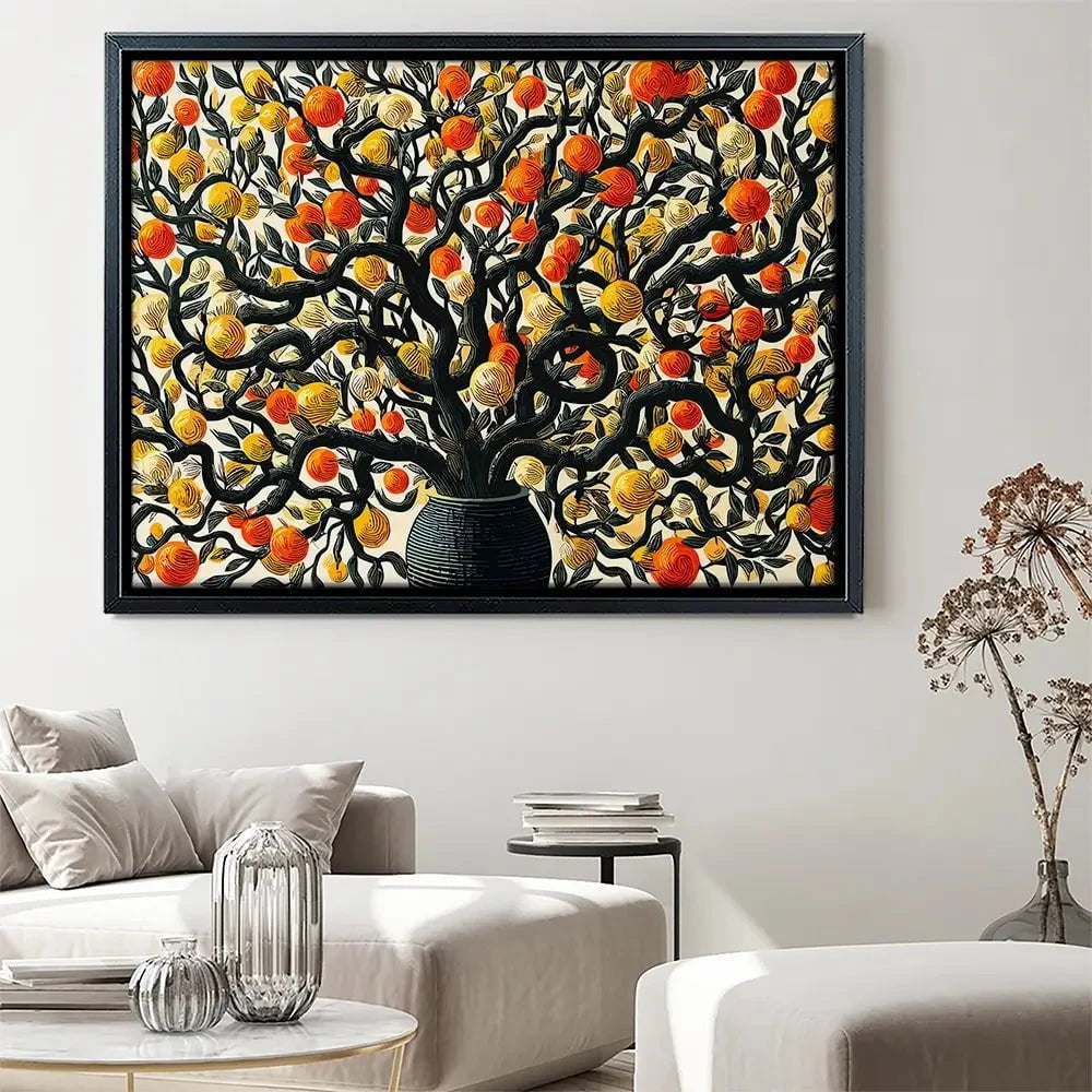 Orange Tree Oasis Canvas Print Orange Tree Oasis Canvas Print wall art product P & M Print Gallery