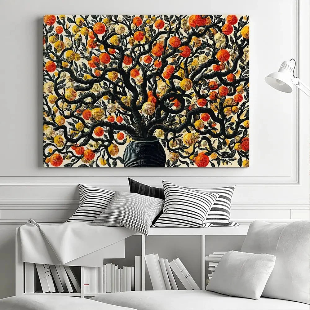 Orange Tree Oasis Canvas Print Orange Tree Oasis Canvas Print wall art product P & M Print Gallery